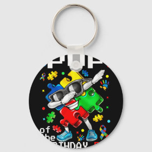 Porte-clés Pop de la pièce de puzzle de sensibilisation à l'a