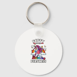 Porte-clés Poppy de la Licorne Arc-en-Ciel Princesse d'Annive