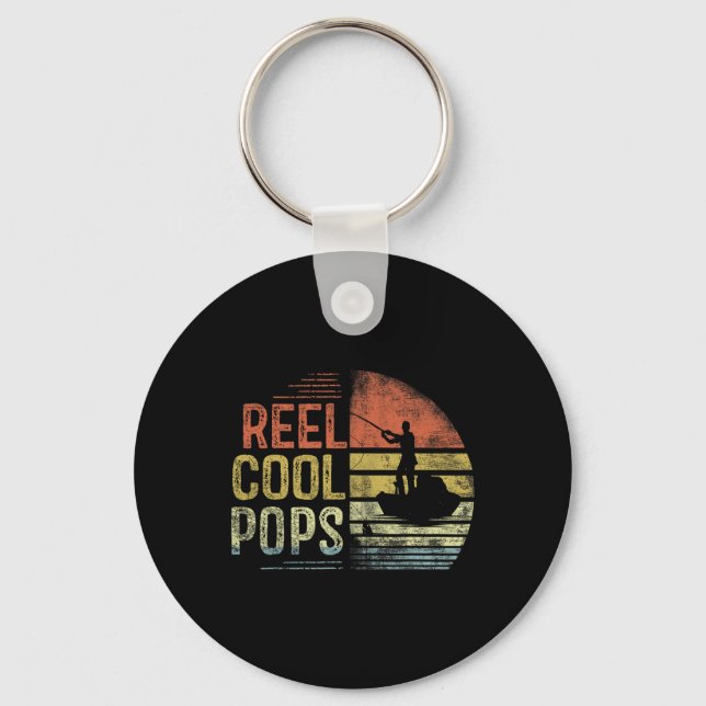 Porte-clés Pops Cadeaux de pêche vraiment cool Anniversaire V (Recto)