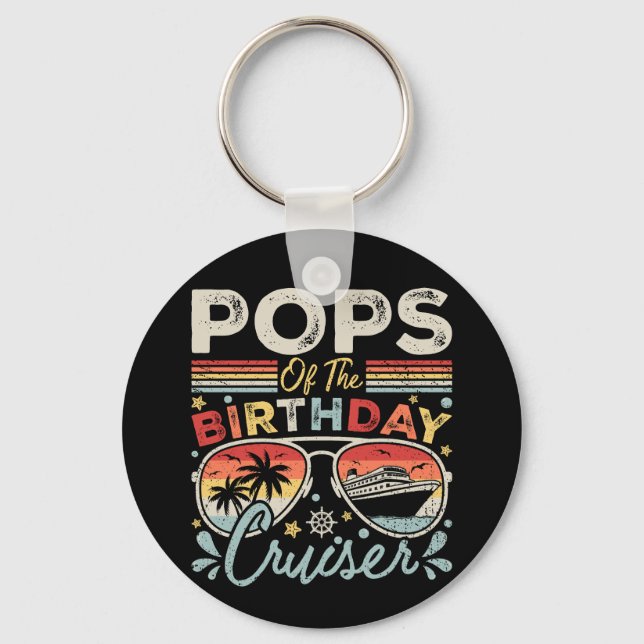 Porte-clés Pops of the Birthday Cruiser Vacation Circle (Recto)
