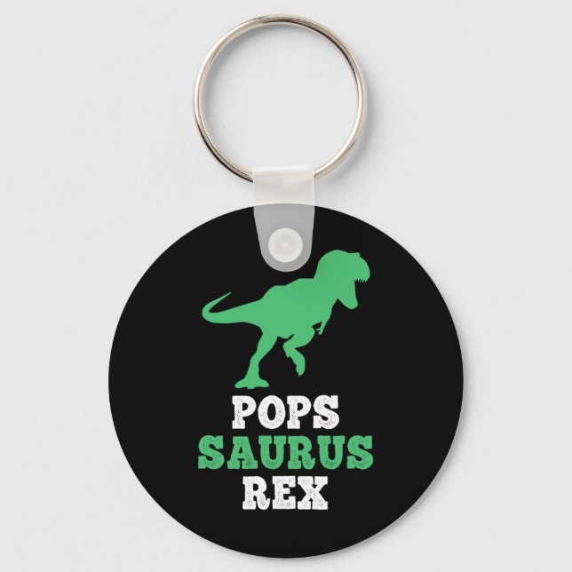 Porte-clés Pops-saurus Rex Dino Dinosaure Drôle Popssaurus  (Recto)