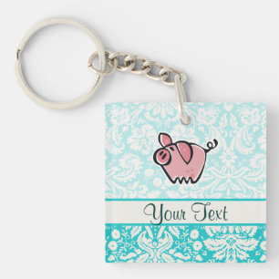 Porte-clés Porc ; Mignon