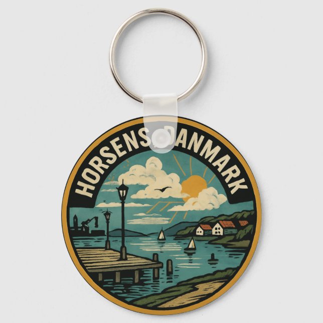 Porte-clés Port de Horsens Danemark (Recto)