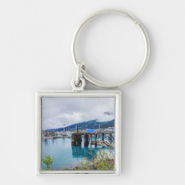 Porte-clés Port de Whittier Alaska (Devant)