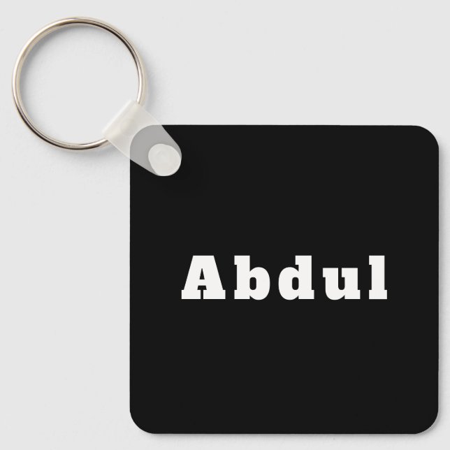 Porte-clés portant le nom Abdul (Recto)