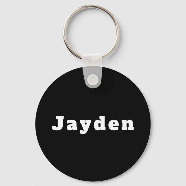 Porte-clés portant le nom de Jayden (Recto)