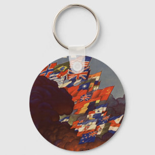 Porte-clés Porte - clé 2ème guerre mondiale Poster vintage