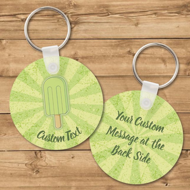 Porte-clés Porte - clé à bâtonnet de crème glacée de chaux (Créateur téléchargé)