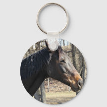 Porte - clé à cheval, personnalisable avec votre p
