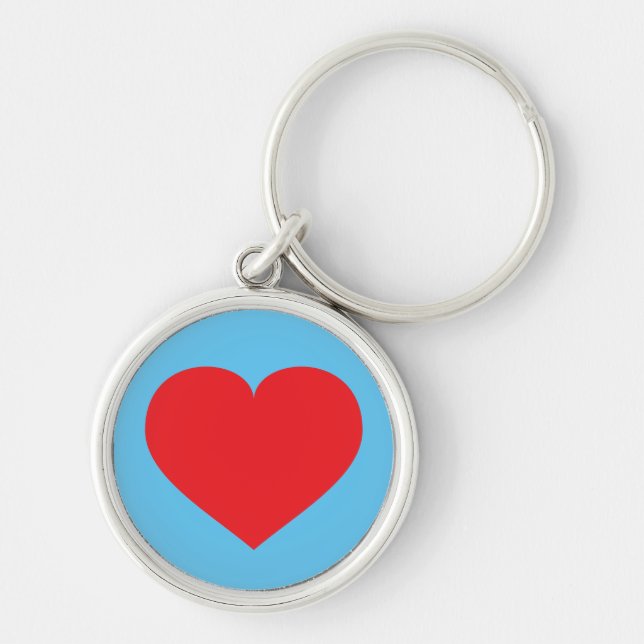 Porte-clés Porte - clé à coeur rouge (Devant)