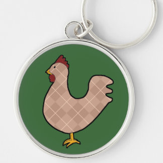 Porte-clés Porte - clé à motifs de losanges de coq d'art