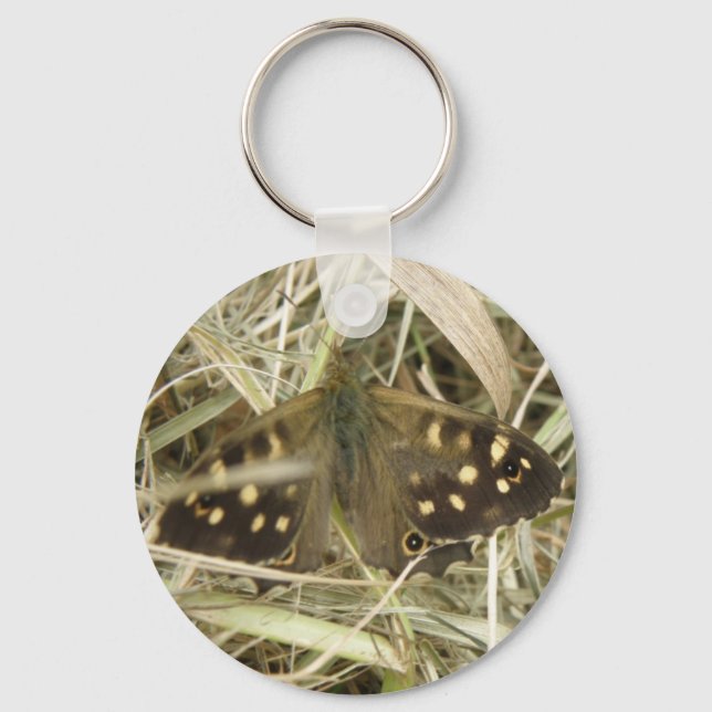 Porte-clés Porte - clé à papillon en bois (Recto)