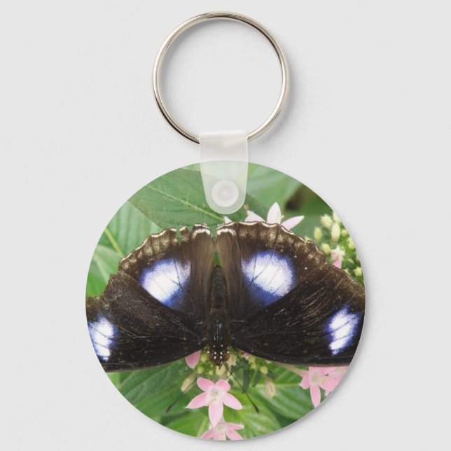 Porte-clés Porte - clé à papillon tacheté bleu (Recto)