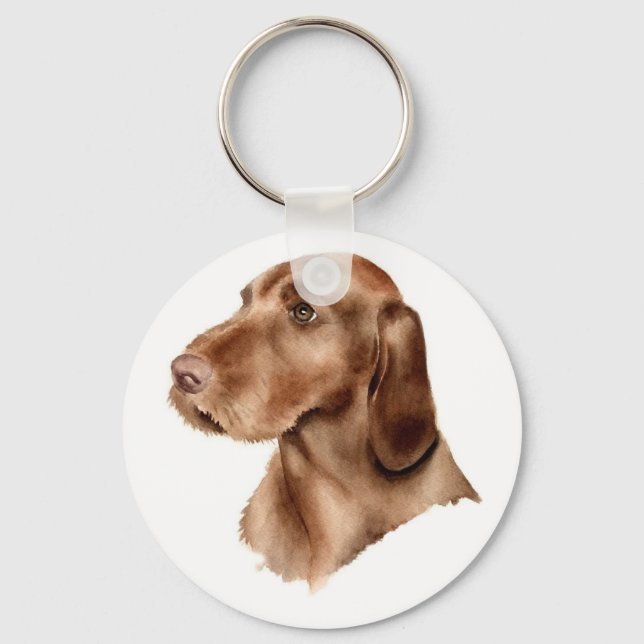 Porte-clés Porte - clé À poils durs Vizsla (Recto)