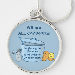 Porte-clés Porte - clé à soupe de pommes de terre salées