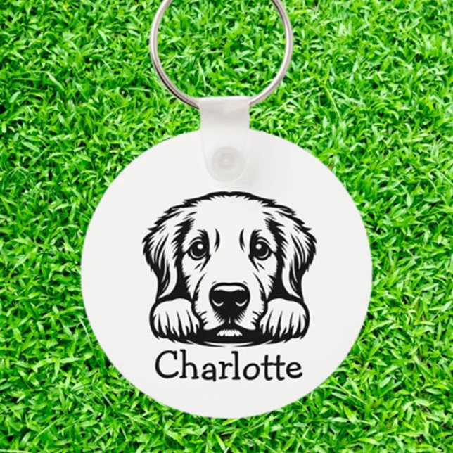 Porte-clés Porte - clé à thème Labrador Custom Club (Celebrate your love for Labradors with a personalized Labrador Custom Club Theme keychain)