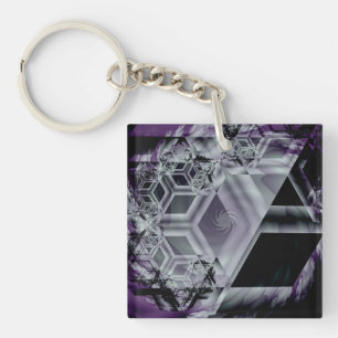 Porte-clés Porte - clé acrylique à teinte violet