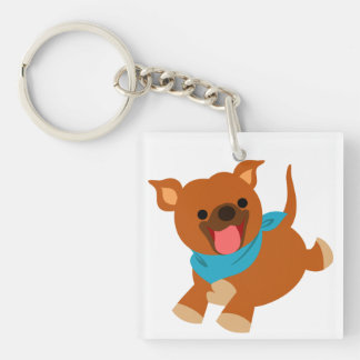 Porte-clés Porte - clé acrylique de Staffie de caricature mig