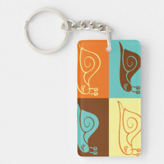 Porte-clés Porte - clé acrylique des escargots