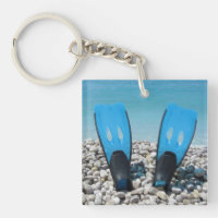 Porte - clé acrylique des peaux de plongée