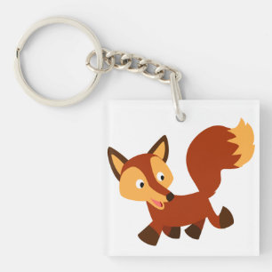Porte-clés Porte - clé acrylique Fox joli dessin