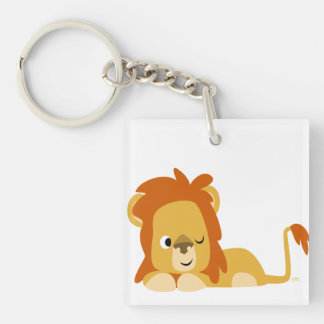 Porte-clés Porte - clé acrylique Lion de l'éveil mignon