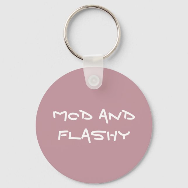 Porte-clés Porte - clé acrylique mod et flashy (Recto)