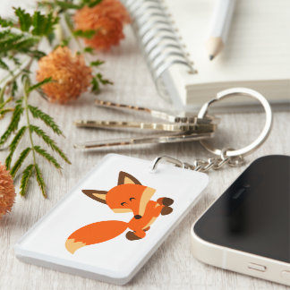 Porte-clés Porte - clé acrylique renard chic