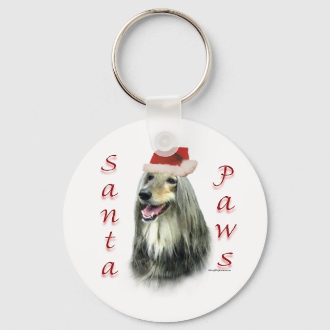 Porte-clés Porte - clé Afghan Père Noël Paws (Recto)