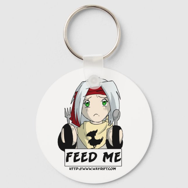 Porte-clés Porte - clé Aiden "Feed Me" (Recto)