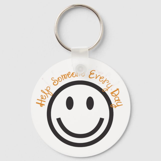 Porte-clés Porte - clé-Aidez quelqu'un chaque jour (Recto)