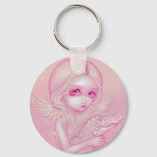 Porte-clés porte - clé "Albino Alligator Angel"
