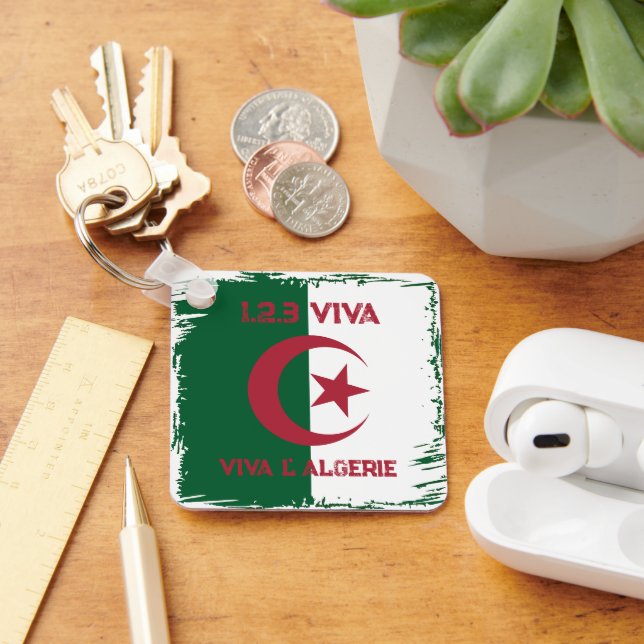 PORTE-CLÉS PORTE - CLÉ ALGÉRIEN DU DRAPEAU (Bureau)
