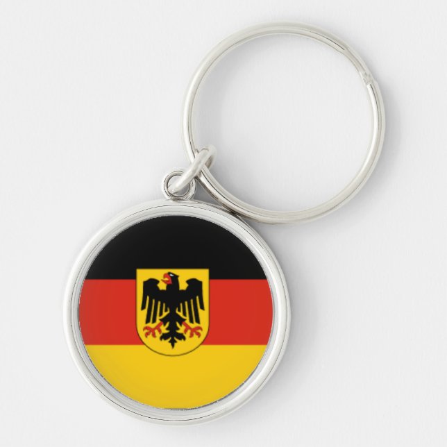 Porte-clés Porte - clé allemand de prime de drapeau (Devant)