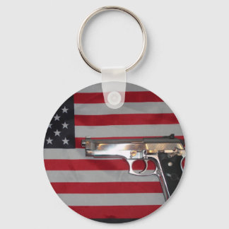 Porte-clés Porte - clé américain du drapeau et des armes à fe