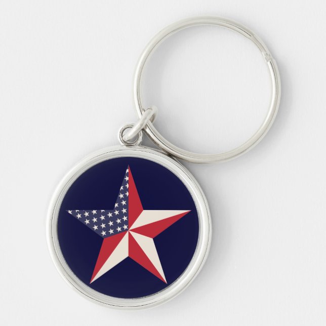 Porte-clés Porte - clé américain Star (Devant)