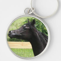 Porte - clé Arabe noir de cheval