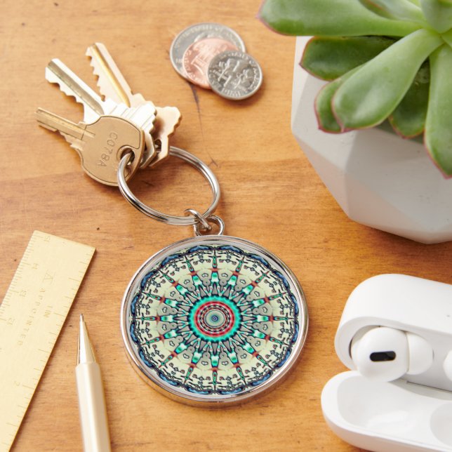 Porte-clés Porte - clé arrondi Turquoise Premium (Bureau)