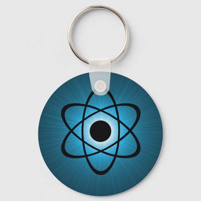 Porte-clés Porte - clé atomique Nerdy, bleu (Recto)