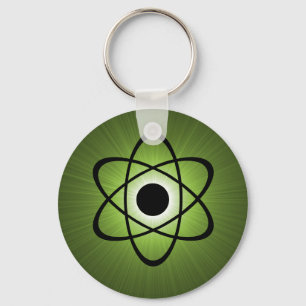Porte-clés Porte - clé atomique Nerdy, vert