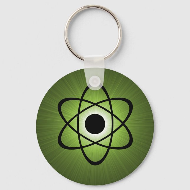 Porte-clés Porte - clé atomique Nerdy, vert (Recto)