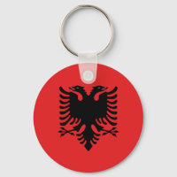 Porte - clé au drapeau de l'Albanie