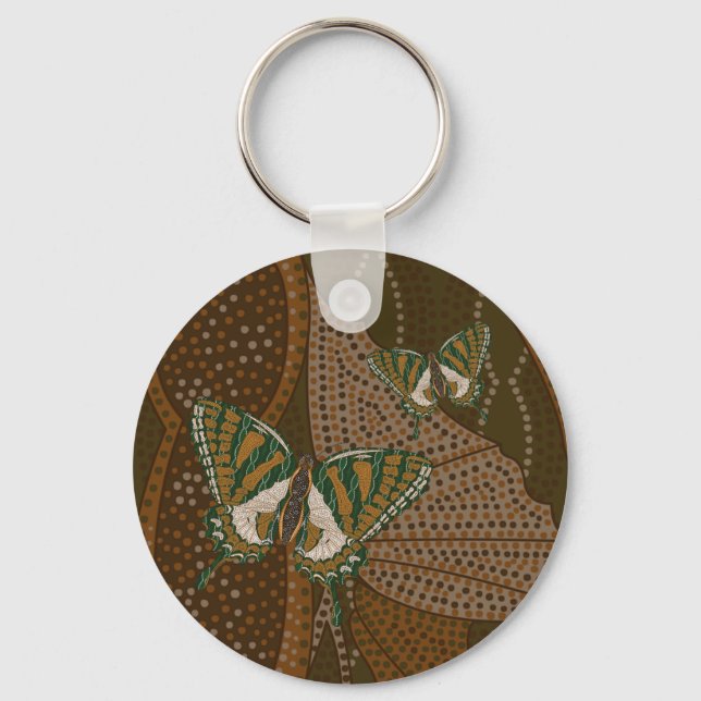 Porte-clés Porte - clé autochtone Swallowtail (Recto)