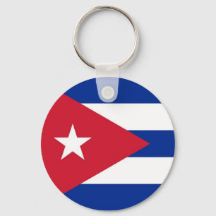 Porte-clés Porte - clé avec Drapeau de Cuba