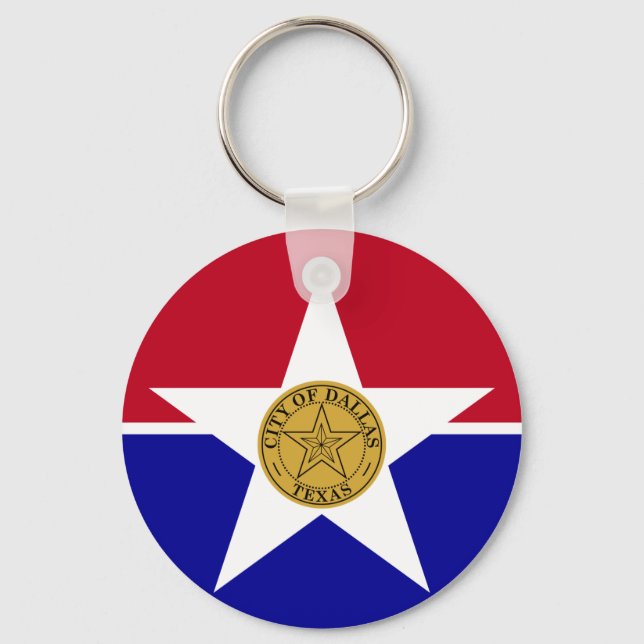Porte-clés Porte - clé avec Drapeau de Dallas, USA (Recto)