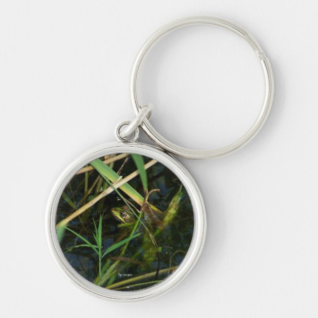 Porte-clés Porte - clé avec grenouille verte (Devant)