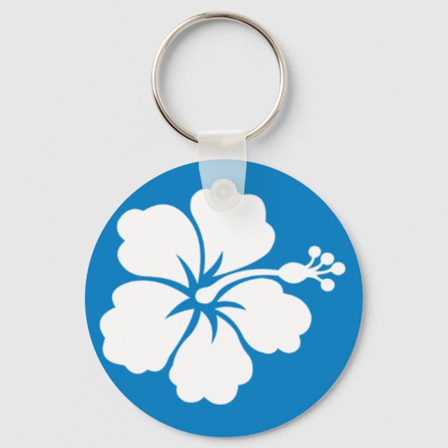 Porte-clés Porte - clé avec Hibiscus Design (Recto)