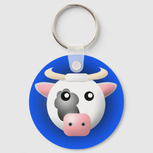 Porte-clés porte - clé avec l'animal : vache