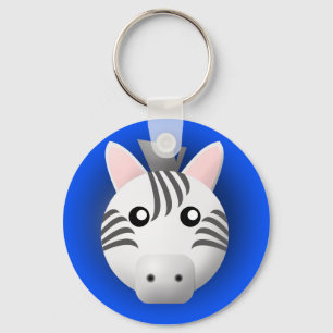 Porte-clés porte - clé avec l'animal : zèbre
