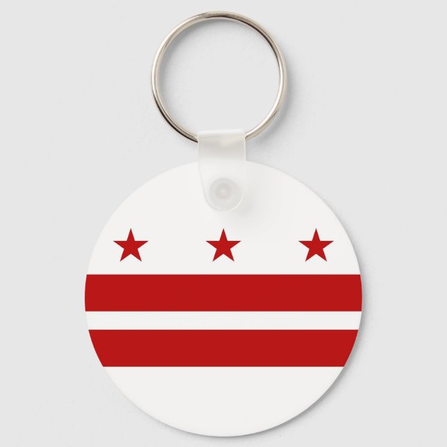 Porte-clés Porte - clé avec le drapeau de Washington DC (Recto)